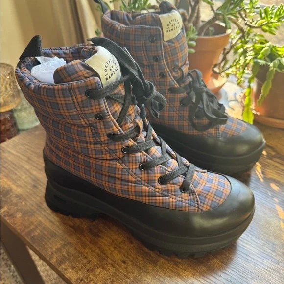 Loeffler Randall - Davey Navy/Rust Weather Boot - Picture 6 of 14